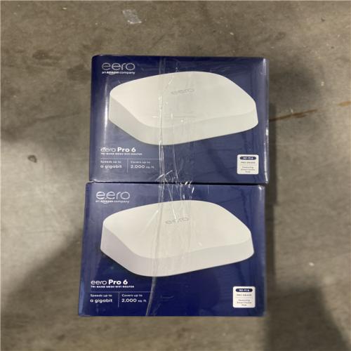NEW! - eero Pro 6 AX4200 Tri-Band Mesh Wi-Fi 6 Router White - (2 UNITS)