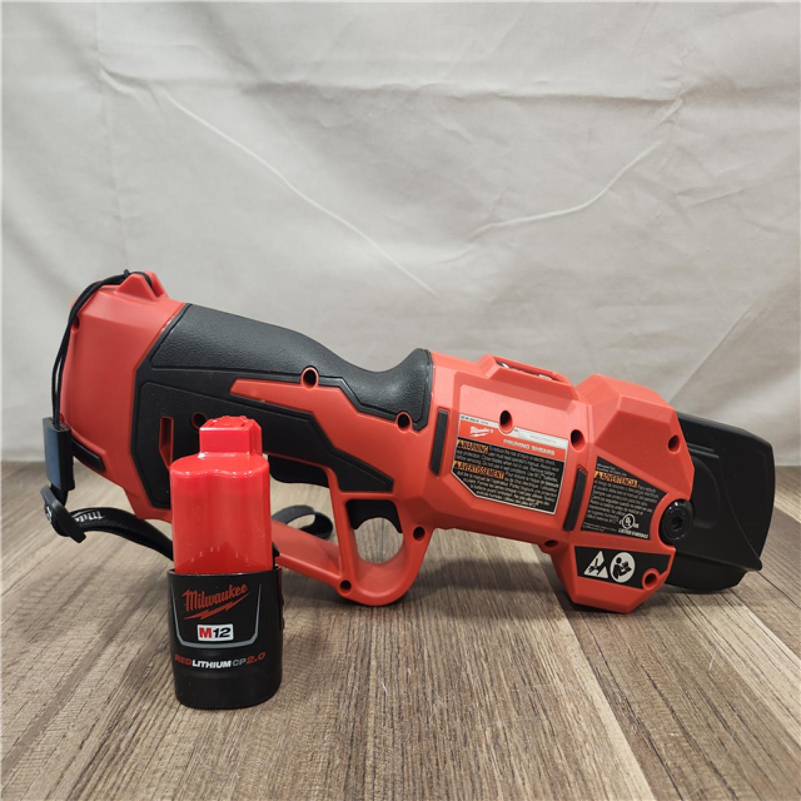 AS-IS- Milwaukee M12 Steel Curved Cordless Pruner