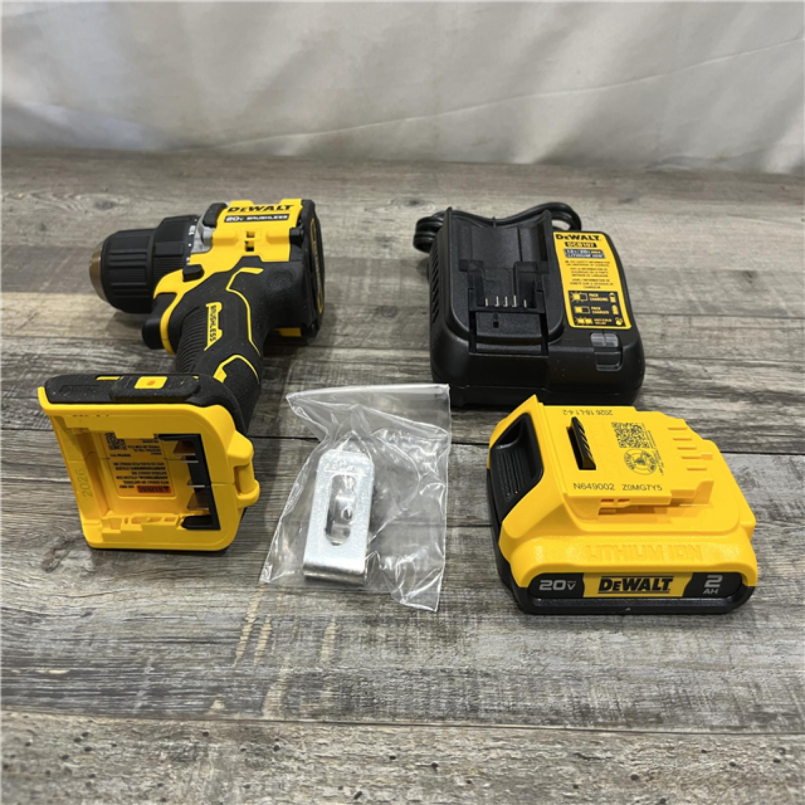 AS-IS DEWALT Atomic 20V Lithium-Ion Cordless Compact 1/2 in. Drill/Driver Kit