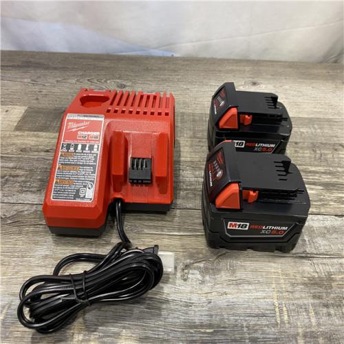 AS-IS Milwaukee 18-Volt Lithium-Ion XC Starter Kit with Two 5.0Ah Batteries and Charger