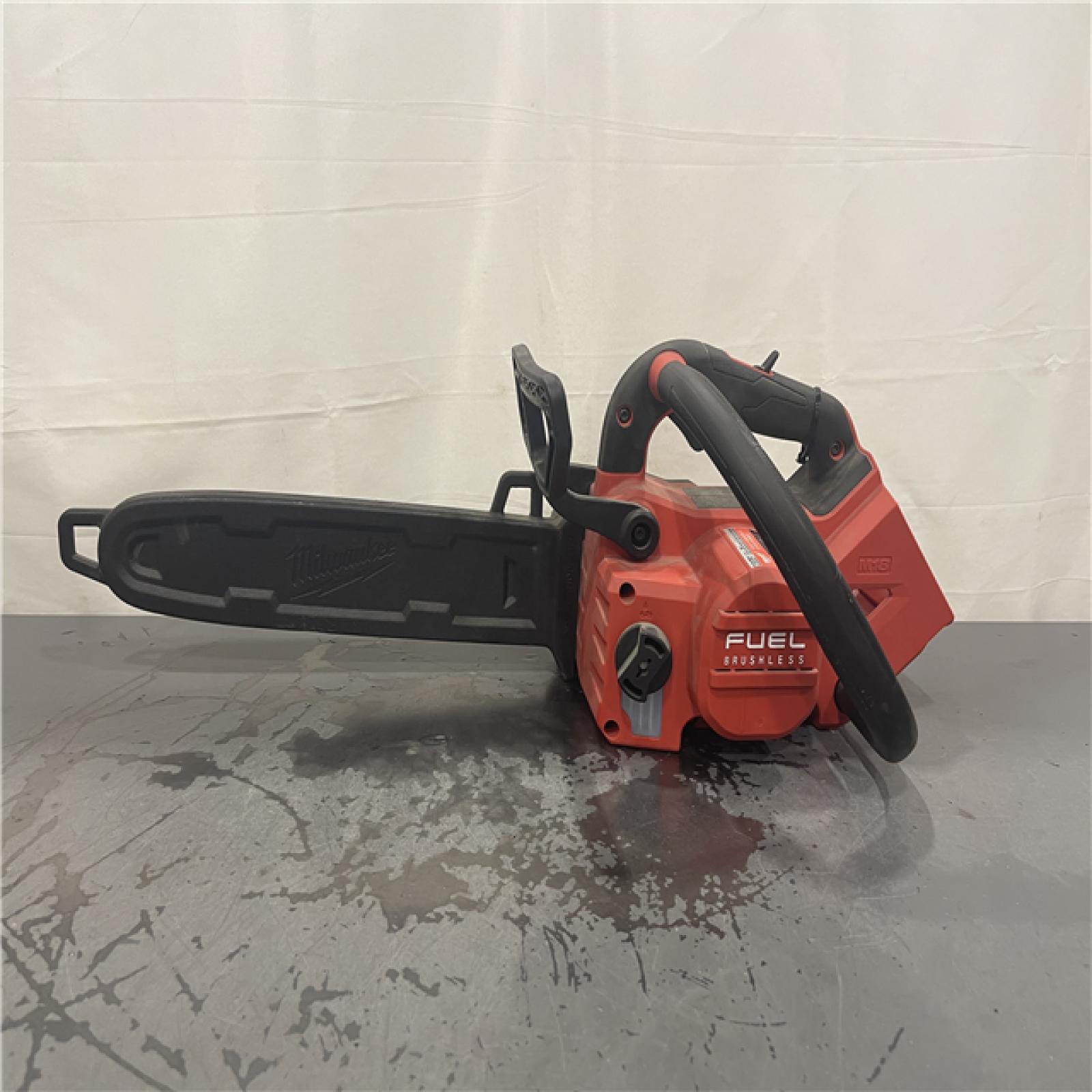 AS-IS- Milwaukee Tool M18 FUEL 14  Top Handle 18-Volt Lithium-Ion Brushless Electric Cordless Chainsaw (Tool-Only)