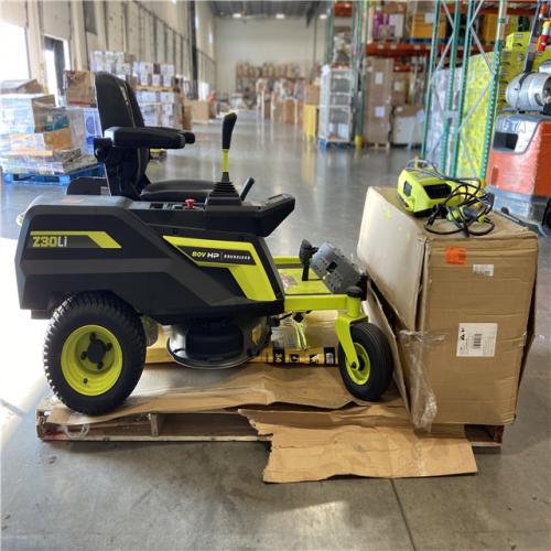 DALLAS LOCATION - 80V HP BRUSHLESS 30 LITHIUM ELECTRIC ZERO TURN RIDING MOWER