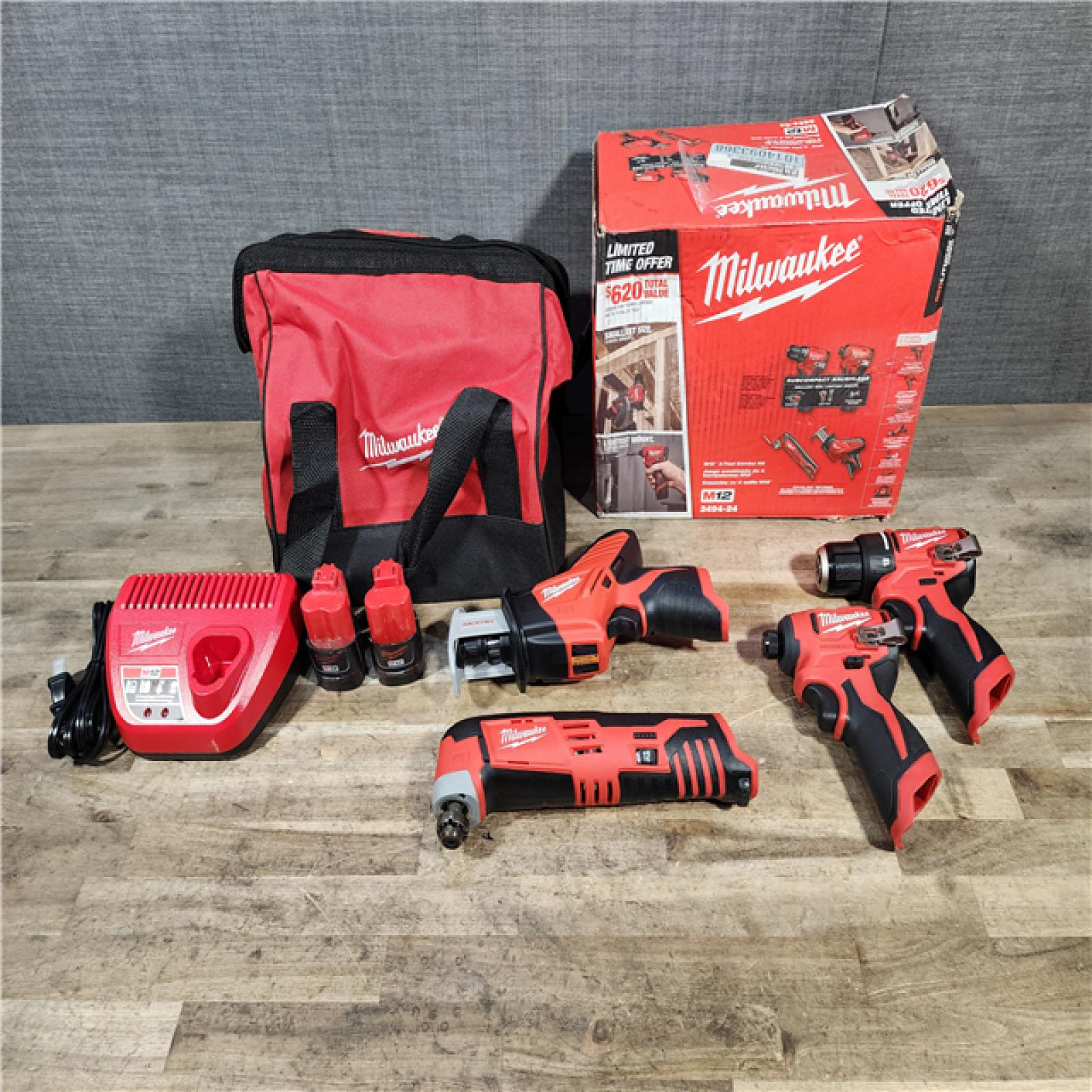 HOUSTON LOCATION - AS-IS Milwaukee 12V Lithium-Ion Brushless Cordless Subcompact Drill and Impact Driver Kit