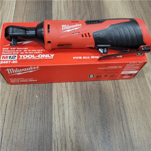 AS-IS  MILWAUKEE 2457-20 .38 in. M12 Cordless Ratchet Only