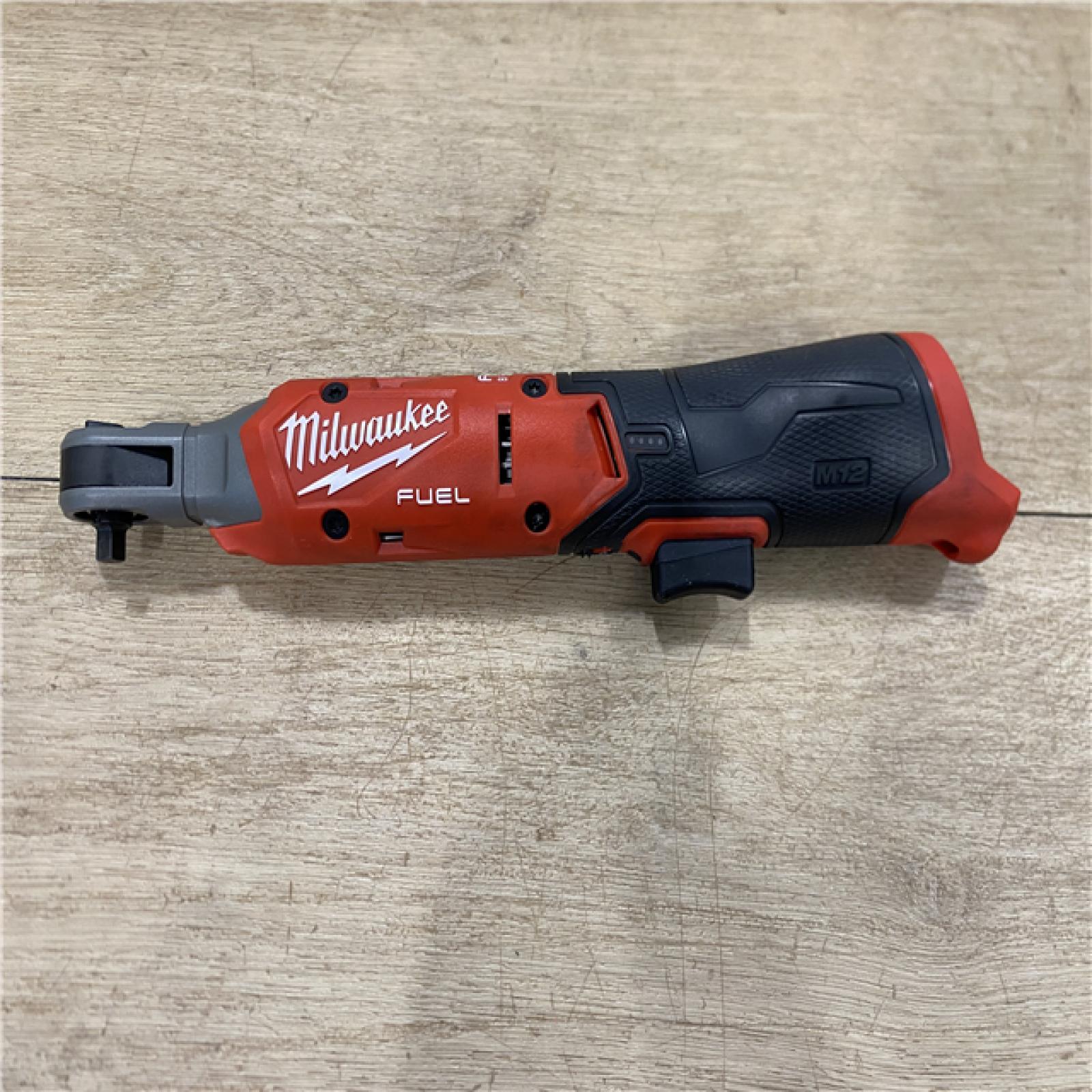 AS-IS Milwaukee FUEL 12-Volt Lithium-Ion Brushless Cordless High Speed 3/8 in. Ratchet (Tool-Only)