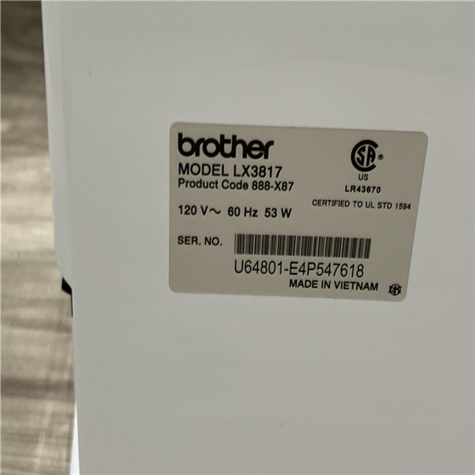 AS-IS Brother RLX3817 17-Stitch Sewing Machine  White