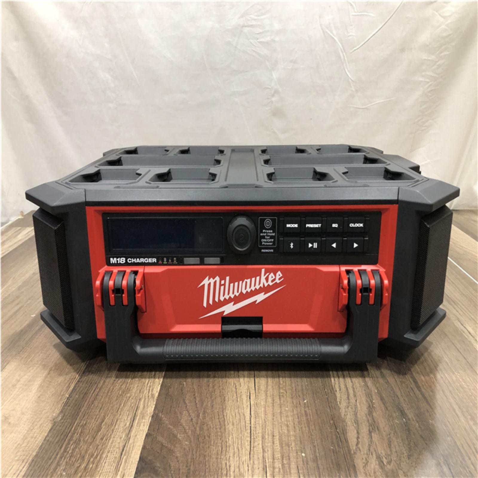 AS-IS Milwaukee Lithium-Ion Cordless PACKOUT Radio/Speaker with Built-In Charger