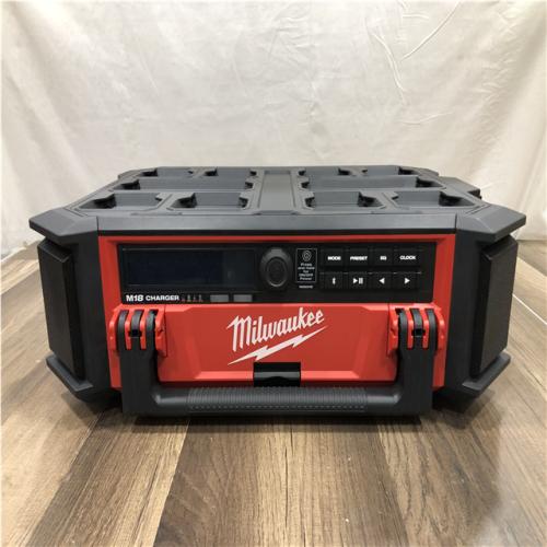 AS-IS Milwaukee Lithium-Ion Cordless PACKOUT Radio/Speaker with Built-In Charger