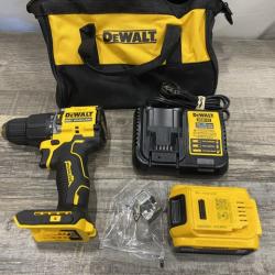 AS-IS DEWALT ATOMIC 20V Cordless 1/2 in. Compact Hammer Drill Kit