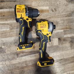 HOUSTON LOCATION - AS-IS Dewalt DCK225D2 20V MAX ATOMIC Brushless Compact Lithium-Ion 1/2 in. Cordless Drill Driver and 1/4 in. Impact Driver Combo Kit with 2 Batteries 2 Ah