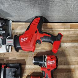 HOUSTON LOCATION - AS - IS Milwaukee 4 Tool Combo Kit W/ (2) Battery & Charger