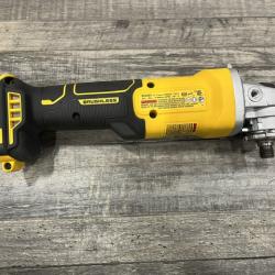 AS-IS DEWALT 20-Volt MAX Cordless Brushless 4-1/2 in. Angle Grinder with Slide Switch (Tool Only)