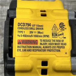 AS-IS DEWALT Atomic 20V Lithium-Ion Cordless Compact 1/2 in. Drill/Driver Kit
