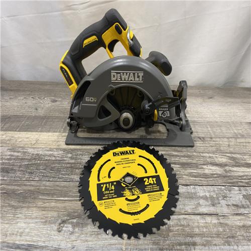 AS-IS DEWALT FLEXVOLT 60V MAX Cordless Brushless 7-1/4 in. Circular Saw with Brake (Tool Only)