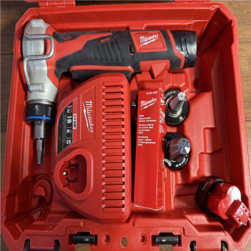 California AS-IS Milwaukee M12 Pex Expander Kit  Includes (2) Batteries  Charger & Hard Case