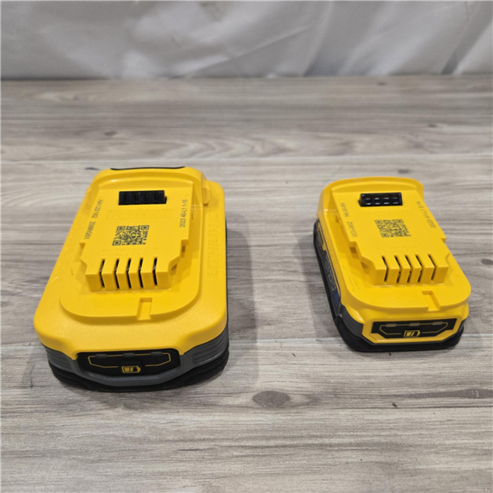 AS-IS DeWalt 20V MAX POWERSTACK DCBP315-2C Lithium-Ion 1.7Ah and 5Ah Battery and Charger Starter Kit
