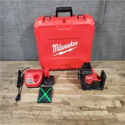 HOUSTON LOCATION - AS-IS Milwaukee 12-Volt Lithium-Ion Cordless Green 250 ft. 3-Plane Laser Level Kit