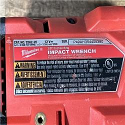Houston Location AS-IS Milwaukee FUEL 12V Lithium-Ion Brushless Cordless Stubby 3/8 in. Impact Wrench (Tool-Only)