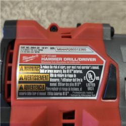 AS-IS Milwaukee FUEL 18V Lithium-Ion Brushless Cordless 1/2 in. Hammer Drill/Driver (Tool-Only)