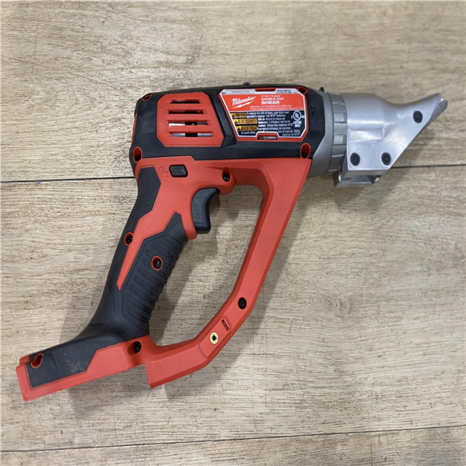 AS-IS Milwaukee 18-Volt Lithium-Ion Cordless 18-Gauge Double Cut Metal Shear (Tool-Only)