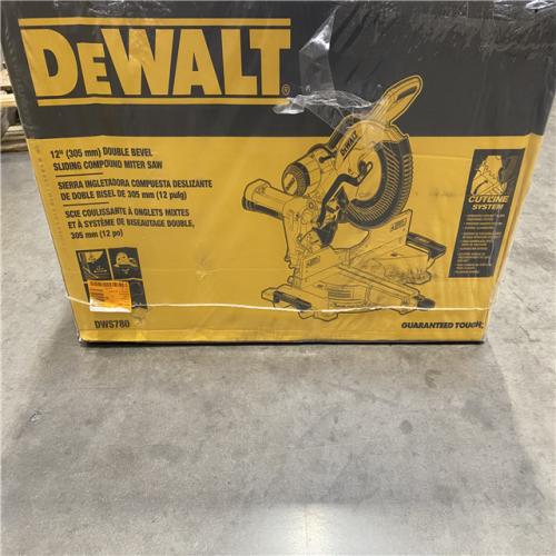 NEW- DEWALT 15 Amp Corded 12 in. Double Bevel Sliding Compound Miter Saw