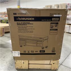 DALLAS LOCATION- AS-IS HUSKY 61IN 15 DRAWER HEAVY DUTY MOBILE WORKBENCH