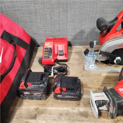 HOUSTON LOCATION - AS-IS Milwaukee 5 Tool Combo Kit W/ (2) Battery & Charger