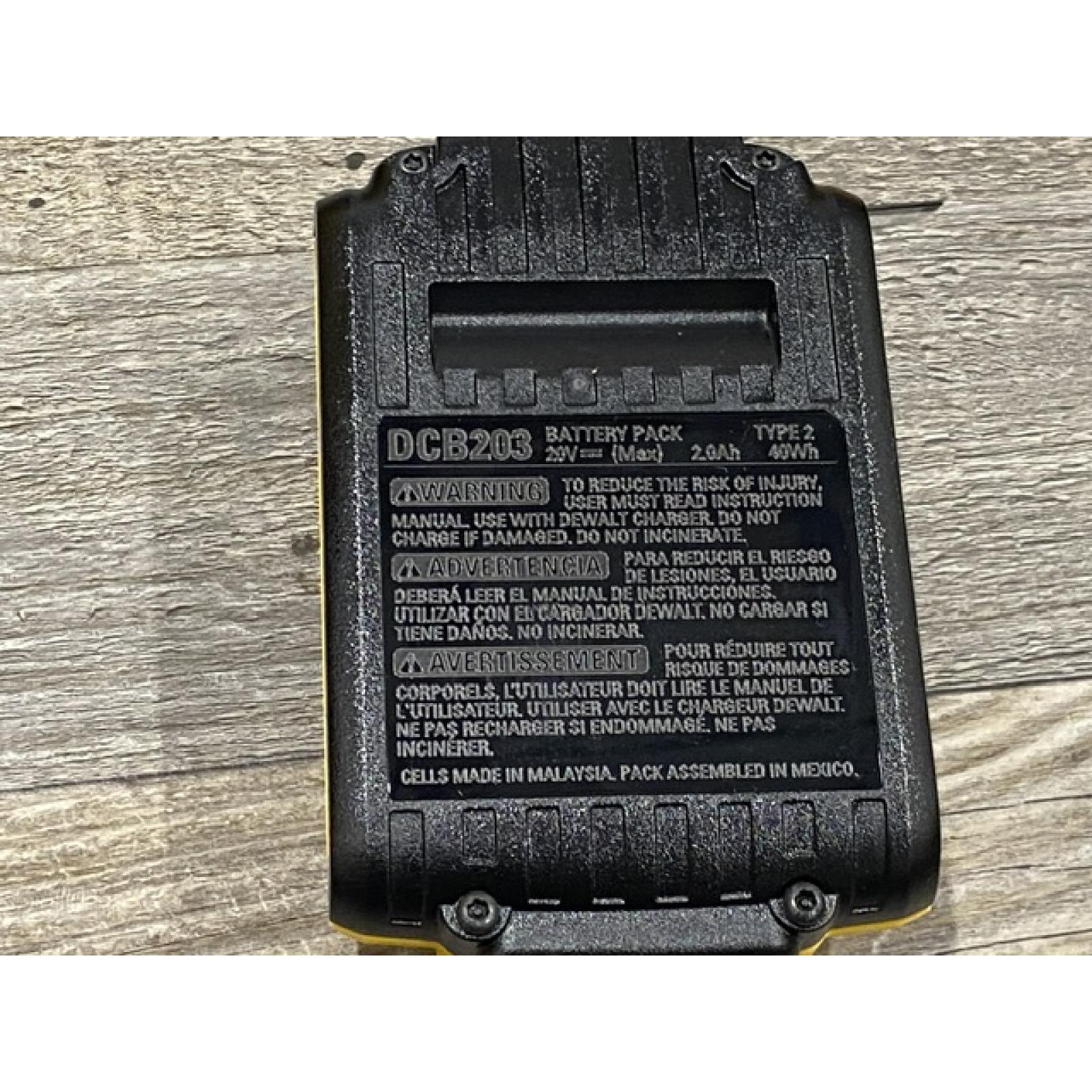 AS-IS DEWALT 20V MAX Lithium-Ion 15-Degree Electric Cordless Roofing Nailer Kit