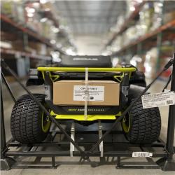 DALLAS LOCATION- NEW! RYOBI R1 80V HP Brushless Lithium Battery Cordless Electric 30 in. Riding Lawn Mower KIT