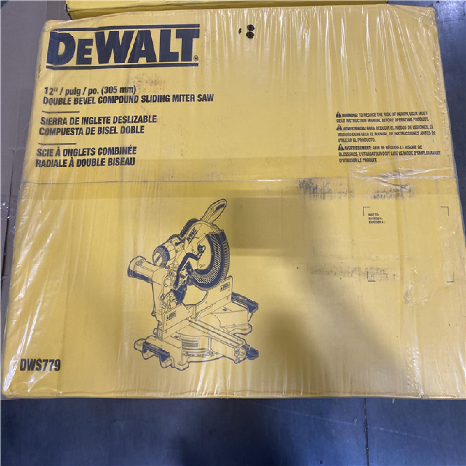 NEW- DeWalt 15 Amps 12 in. Corded Dual-Bevel Sliding Compound Miter Saw