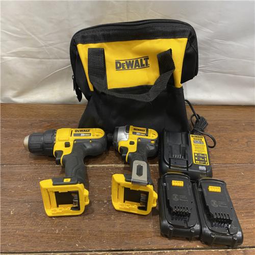 AS-IS DeWALTA® 20V MAX Cordless Drill Driver/Impact Driver Combo Kit 1.3 Ah Lithium Ion