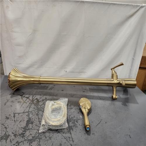 Pfister Rhen Brushed Gold Free-Standing Tub Filler/Bathtub Faucet - LG61RHBG