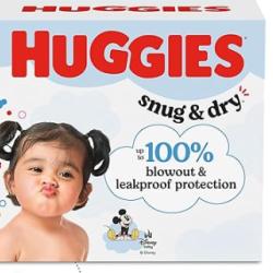 DALLAS LOCATION- HUGGIES SNUG & DRY SIZE 4 DIAPERS 150 count- PALLET (30 Units)