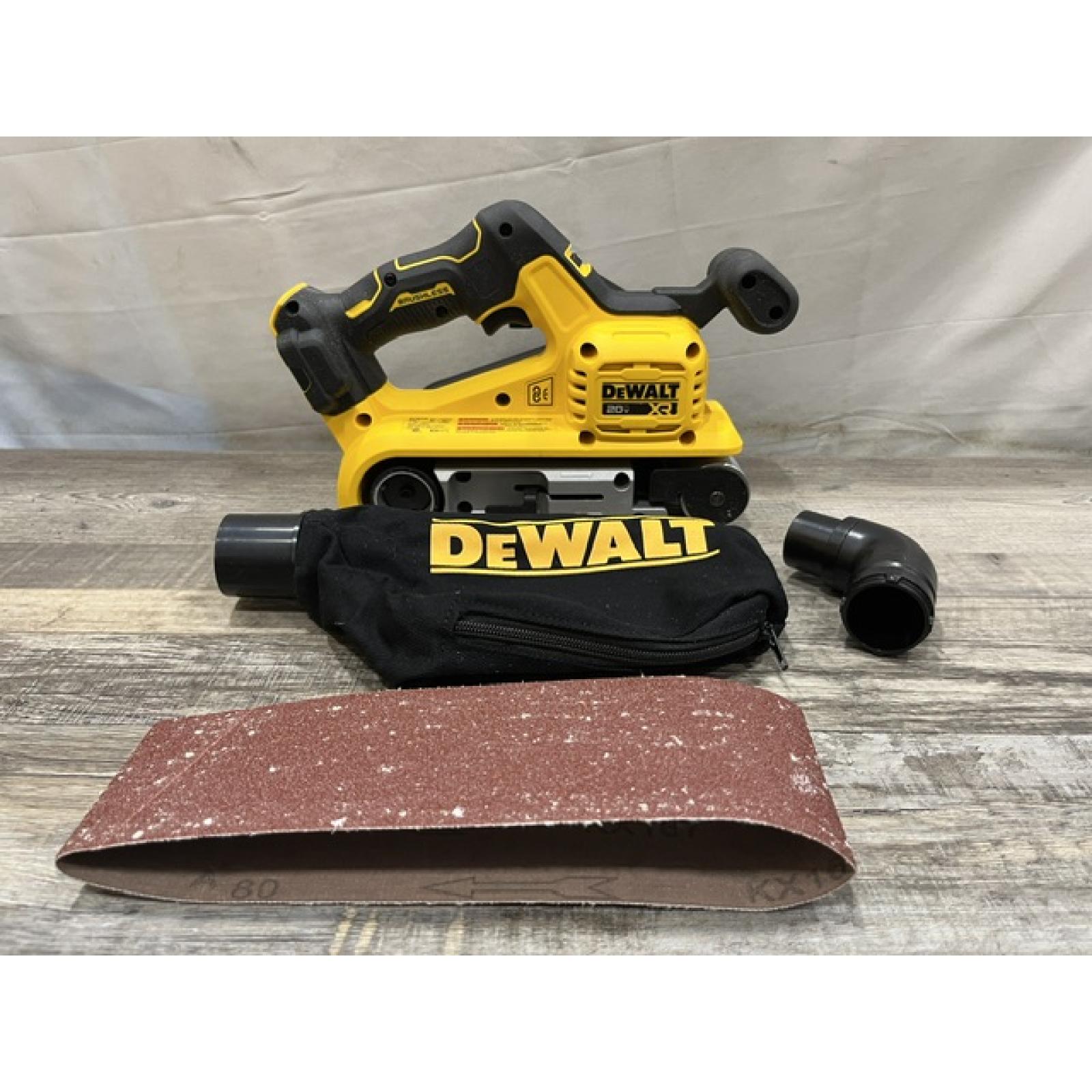 AS-IS DEWALT 20V MAX* XR Brushless Cordless Belt Sander (Tool-Only)