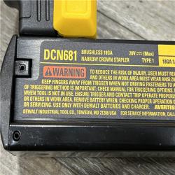 AS-IS DEWALT 20V MAX XR Lithium-Ion Cordless 18-Gauge Narrow Crown Stapler Kit