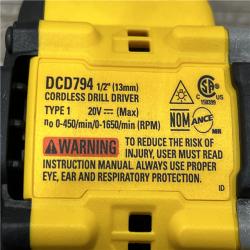 AS-IS DEWALT Atomic 20V Lithium-Ion Cordless Compact 1/2 in. Drill/Driver Kit