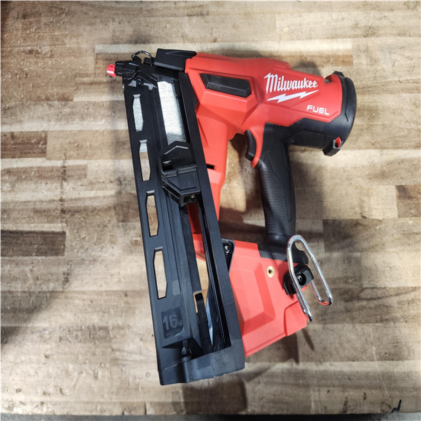 Houston Location AS-IS Milwaukee FUEL 18-Volt Lithium-Ion Brushless Cordless Gen II 16-Gauge Angled Finish Nailer (Tool-Only)