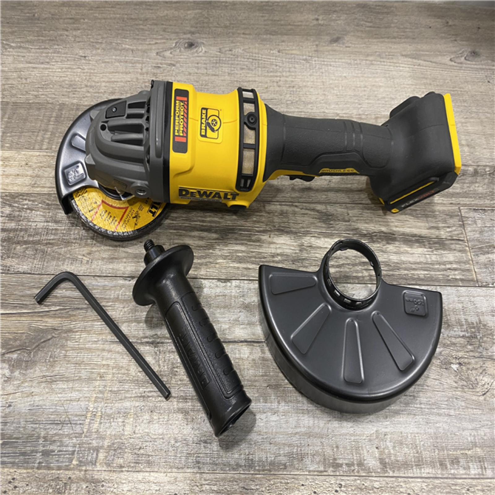 AS-IS DEWALT 60V MAX Cordless Brushless 4.5 in. to 6 in. Small Angle Grinder with Kickback Brake (Tool Only)