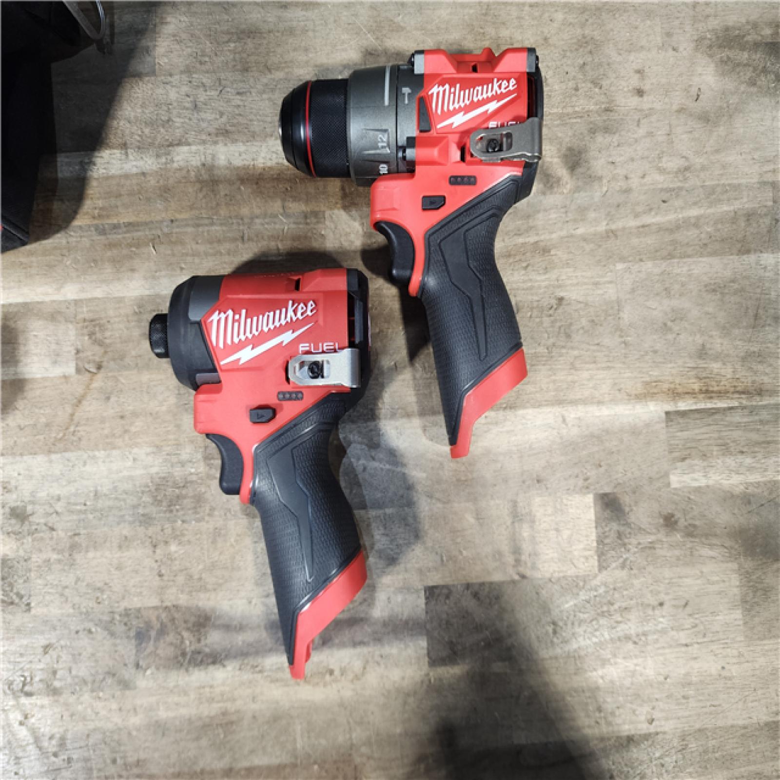 HOUSTON LOCATION - AS-IS Milwaukee 3497-22 12V Brushless Hammer Drill and Impact Driver Combo Kit