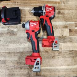 HOUSTON LOCATION - AS - IS Milwaukee 2 Tool Combo Kit W/ (2) Battery & Charger