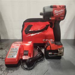 AS-IS- Milwaukee M18 1/2 in. Cordless Brushless High Torque Impact Wrench Kit (Battery & Charger)