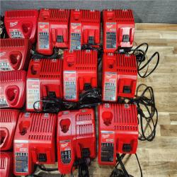 HOUSTON LOCATION - AS - IS MILWAUKEE BATTERY CHARGER PACK QTY - 15