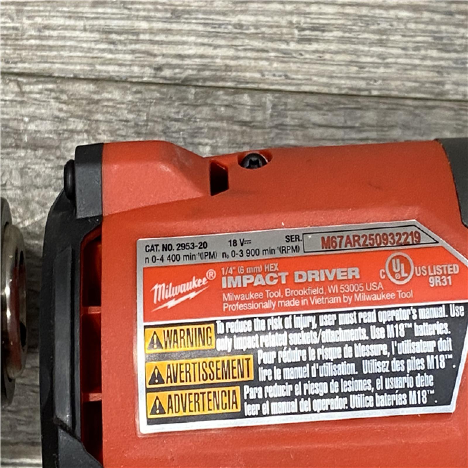 AS-IS Milwaukee FUEL 18V Lithium-Ion Brushless Cordless Hammer Drill and Impact Driver Combo Kit