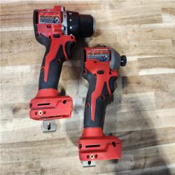 HOUSTON LOCATION - AS-IS M18 18-Volt Lithium-Ion Brushless Cordless Compact Hammer Drill/Impact Combo Kit (2-Tool) with (2) Batteries  Bag