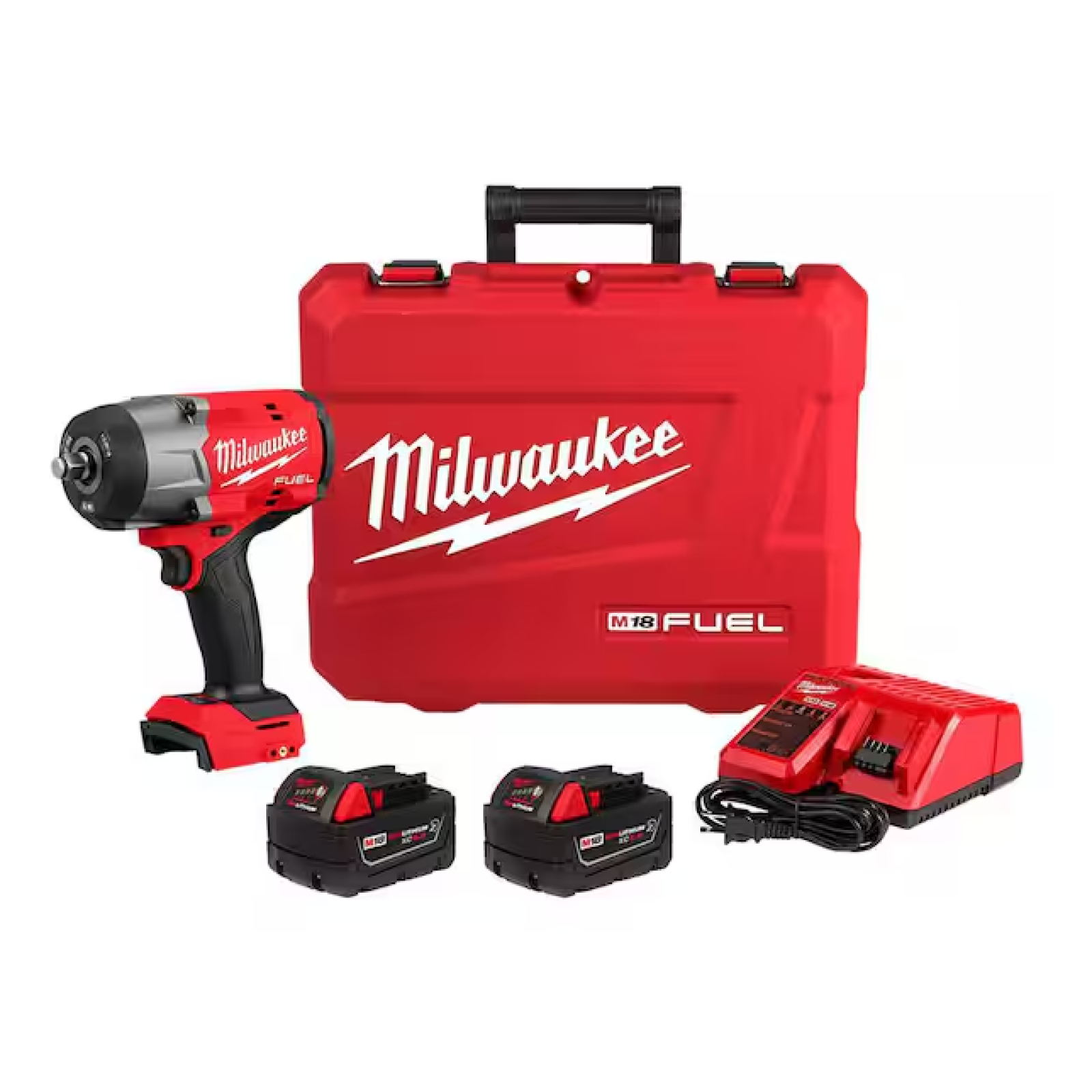 DALLAS LOCATION- MILWAUKEE M18 FUEL 18V Lithium-Ion Brushless Cordless High-Torque 1/2 in. Impact Wrench Kit 5.0 Ah.