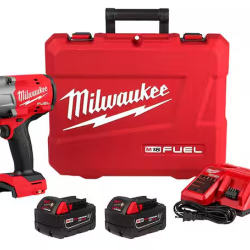 DALLAS LOCATION- MILWAUKEE M18 FUEL 18V Lithium-Ion Brushless Cordless High-Torque 1/2 in. Impact Wrench Kit 5.0 Ah.