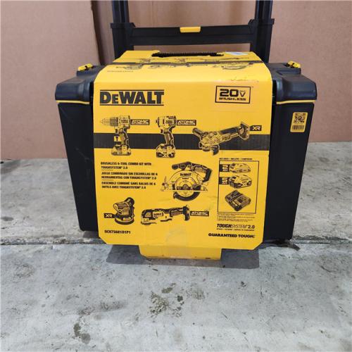 Houston location- AS-IS Dewalt 20-Volt MAX ToughSystem Lithium-Ion 6-Tool Cordless Combo Kit