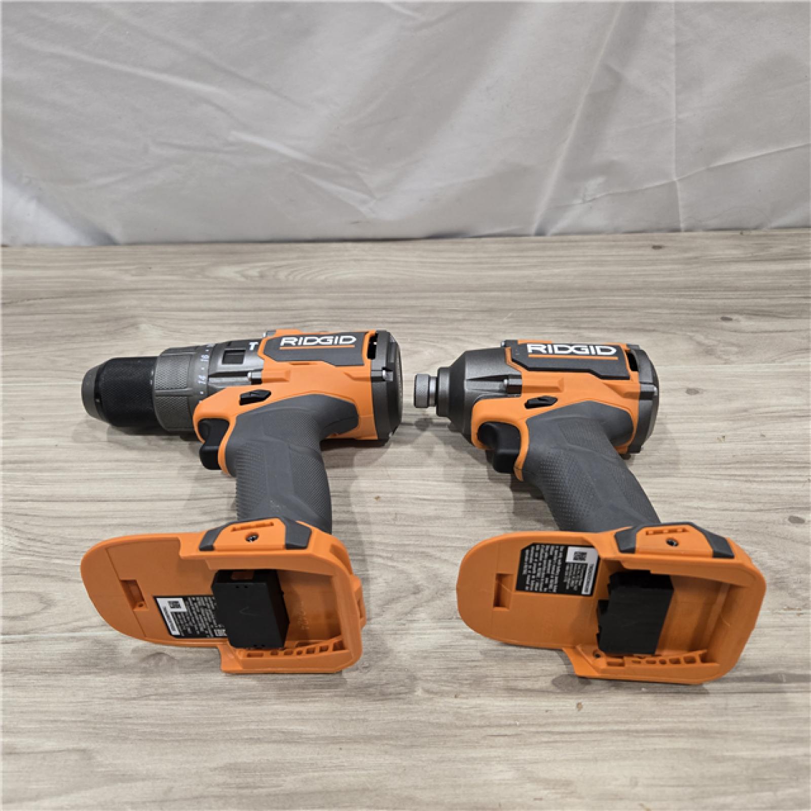AS-IS RIDGID 18V Brushless Hammer Drill/ Impact Driver Cordless 2-Tool Combo Kit