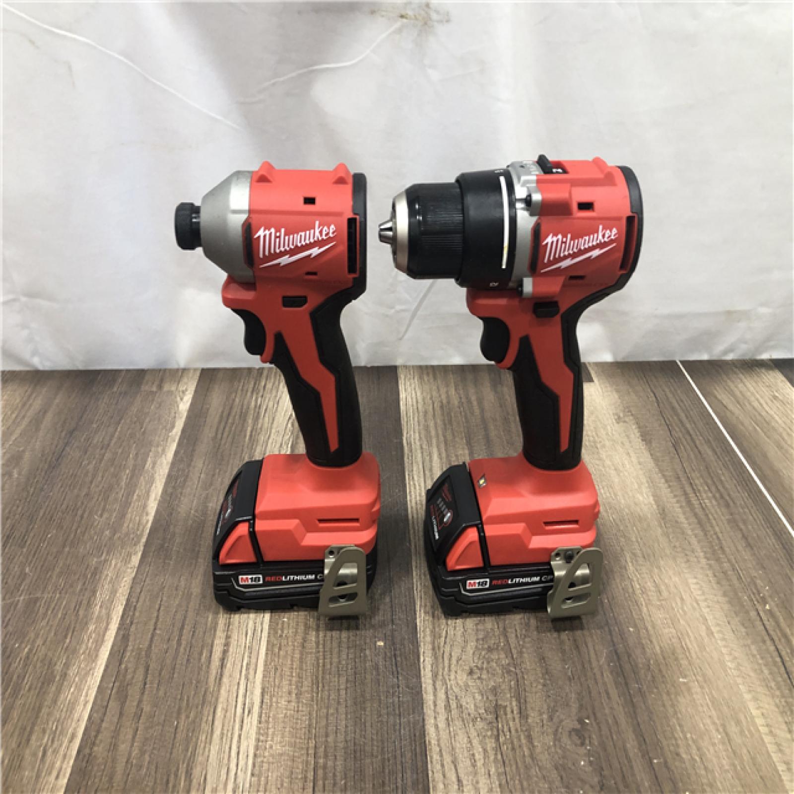 AS-IS Milwaukee 18V Lithium-Ion Brushless Cordless Compact Drill/Impact Combo Kit
