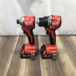 AS-IS Milwaukee 18V Lithium-Ion Brushless Cordless Compact Drill/Impact Combo Kit